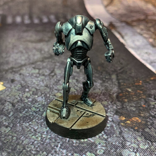 A Super Battle Droid figure from Star Wars Legion